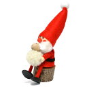 【正規品】NORDIKA nisse ノルディカ ニッセ クリスマス 木製人形 ( 白羊を抱えるサンタ )【北欧雑貨】