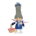【正規品】NORDIKA nisse ノルディカ ニッセ クリスマス 木製人形 (かごを持った青いコートの女の子 / NRD120564)【北欧雑貨】
