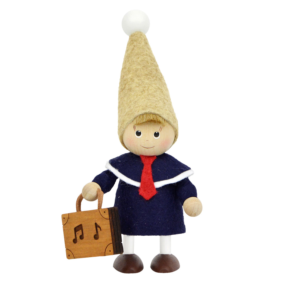 【正規品】【2022年】NORDIKA nisse ノルディカ ニッセ クリスマス 木製人形 ( バッグを持った男の子 / ハーモニー )【北欧雑貨】