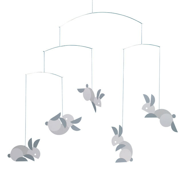 Flensted Mobiles フレンステッド・モビール ( Circlular Bunnies サーキュラーバニース / 140 )【北欧雑貨】