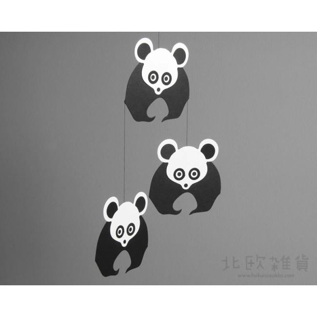 Livingly リビングリー ペーパーモビール （Panda） 【北欧雑貨】