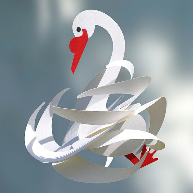 Livingly リヴィングリィ ペーパーモビール （Swan） 【北欧雑貨】のサムネイル