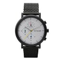 【送料無料】HYGGE Watches ヒュッゲウォッチズ 2204 SERIES WATCH MESH (White dial Black case／MSM2204BC(CH))【北欧雑貨】