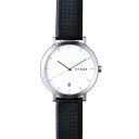 yzHYGGE Watches qbQEHb`Y 2203 SERIES WATCH Black LEATHER (White dial Silver case / MSL2203C(BK))ykG݁z