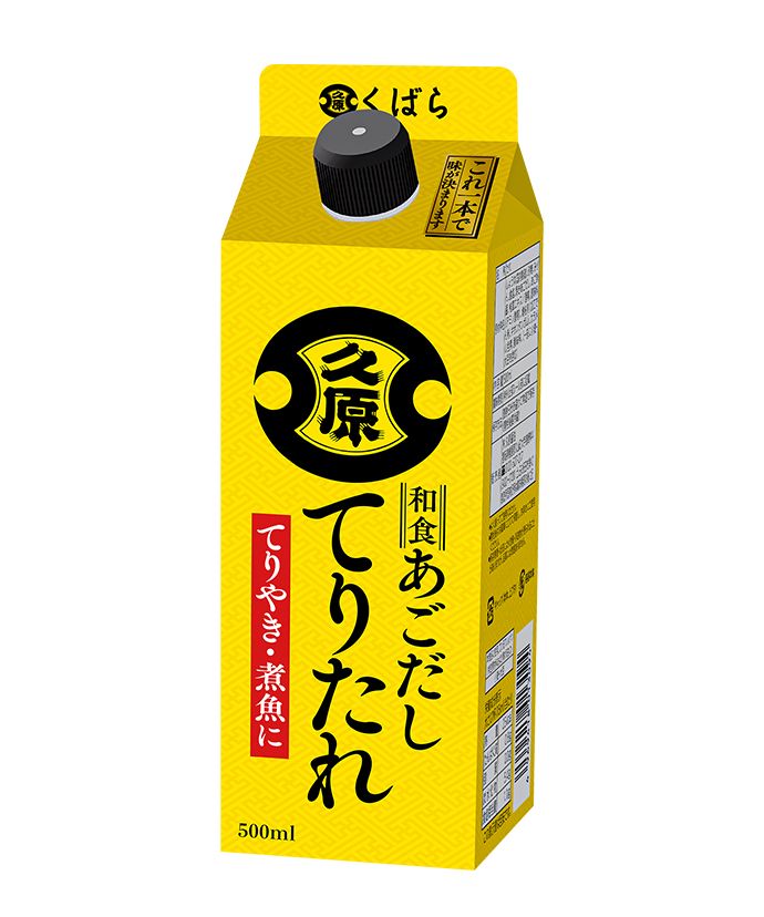 【M】和食あごだし　てりたれ 500ml 12個（1ケース） 【くばら 久原醤油】宅配100サイズのサムネイル