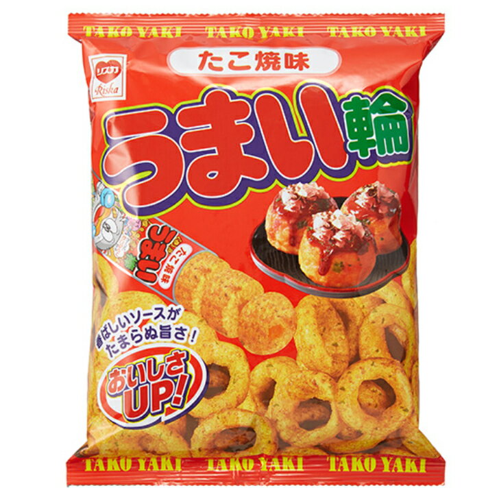 リスカ うまい輪 たこ焼味 75g 12個（1ケース） 宅配100サイズ