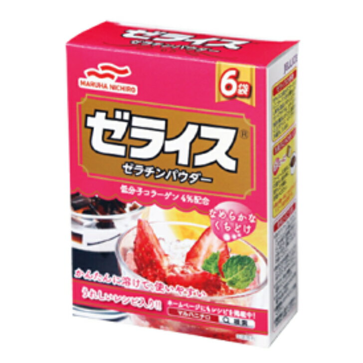 賞味期間：製造より3年間 原材料：ゼラチン、コラーゲンペプチド アレルギー物質：ゼラチン 栄養成分：1袋(5g)あたり エネルギー：18kcal たんぱく質：4.6g 脂質：0g 炭水化物：0g ナトリウム：13mg 食塩相当量：0.03g...