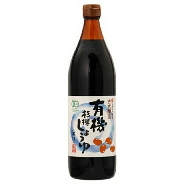 丸島醤油 有機杉樽しょうゆ 濃口 900ml 12本（1ケース）宅配140サイズ