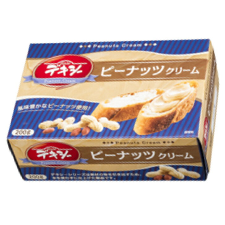 賞味期間：製造より9ヶ月 原材料名：ピーナッツバター(ピーナッツ(アメリカ産))、食用油脂(加工油脂、植物油脂)、糖類(砂糖、ぶどう糖、粉末水あめ)、脱脂粉乳、食塩／乳化剤、酸化防止剤(V.C)、香料、(一部に乳成分・落花生・ごま・大豆を含む) アレルゲン：乳成分、落花生、ごま、大豆 コンタミ：小麦 栄養成分表示：1食（10g）あたり エネルギー：66kcal たんぱく質：1.0g 脂質：5.4g 炭水化物：3.4g 食塩相当量：0.03g （推定値）●商品の品質を守る為、30度を超える場合はクール便にて発送します。 焙煎ピーナッツのペーストを使用し、 風味が濃厚なクリームに仕上げました。 なめらかな口溶けがピーナッツの風味を引き立てています。