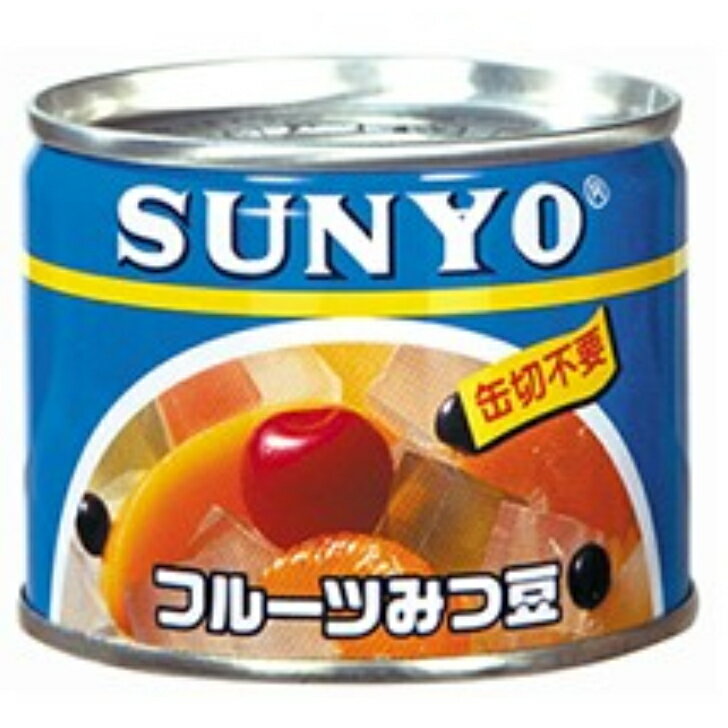 賞味期間：製造より3年 原材料：寒天、果実(黄もも、りんご、和なし、みかん、さくらんぼ)、糖類(ぶどう糖加糖液糖,砂糖)、赤えんどう、ゲル化剤(増粘多糖類)、酸味料、乳酸Ca、着色料(赤104、カロチノイド、銅葉緑素)缶切り不要 安定のロングセラー商品です。 炭酸水で変化を楽しむのもアリです。 防災の備蓄に数缶あっても良いですね。