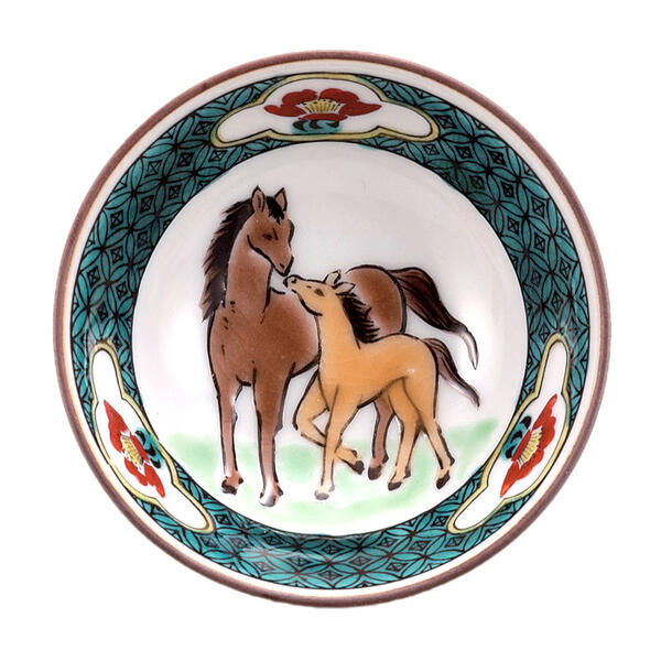 九谷焼 干支盃 親子午【32】[取り寄せ商品]