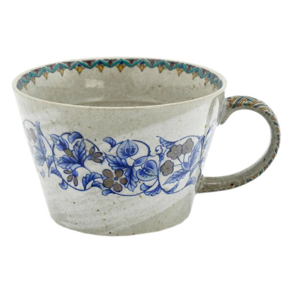 九谷焼 北山堂スープマグ（マグカップ）唐草