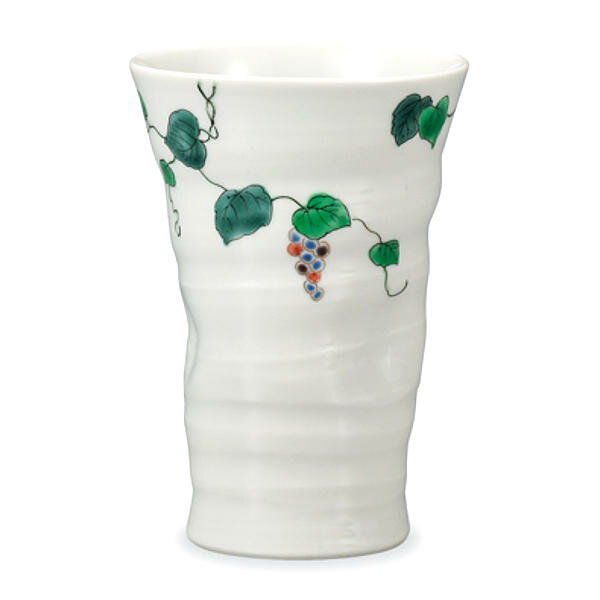 九谷焼 晄窯フリーカップ ぶどう AP8-5012 [グラス タンブラー ビアグラス ビアカップ]