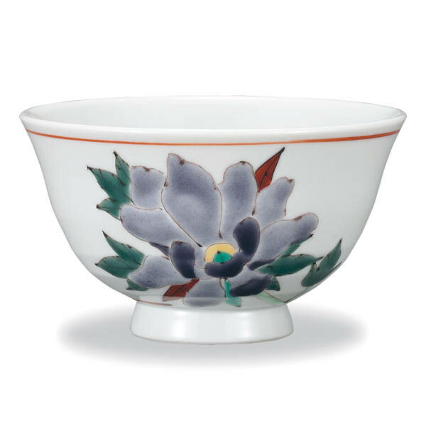 九谷焼 大志窯飯碗（ご飯茶碗）牡丹 AP8-0595