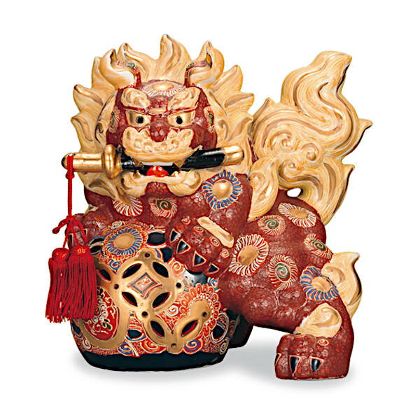 九谷焼 10号剣獅子 盛 AP8-1355(3)