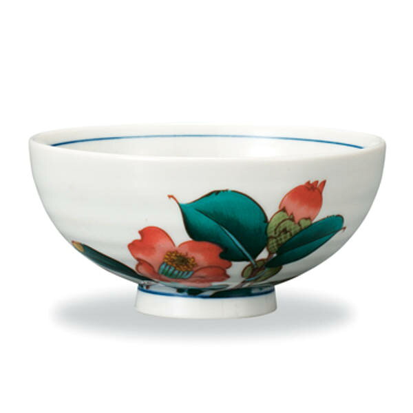 乐天商城 - 九谷焼 飯碗（ご飯茶碗）12月の寒椿 12か月の花 AP8-5146