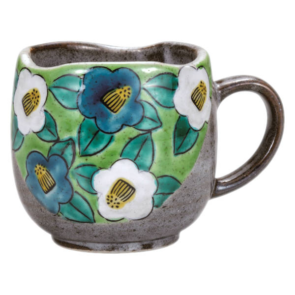 九谷焼 マグカップ 椿K9-948