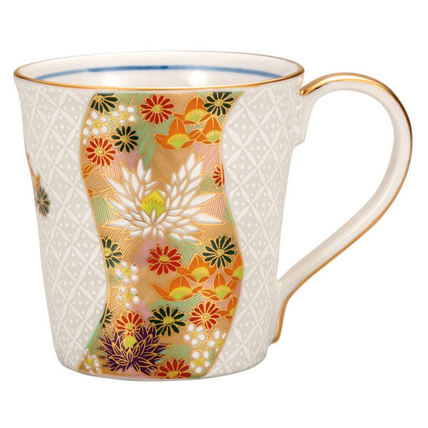 九谷焼 マグカップ 七宝金花詰K9-969