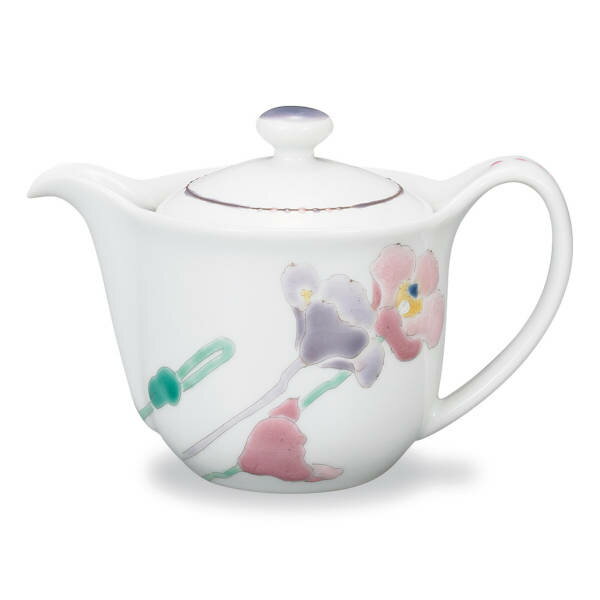 九谷焼 大志窯ポット急須（240cc）ポピー AP8-0462