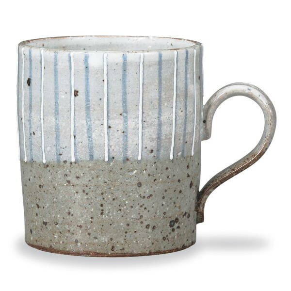 相川志保 九谷焼マグカップ 十草 ブルー AP8-0749