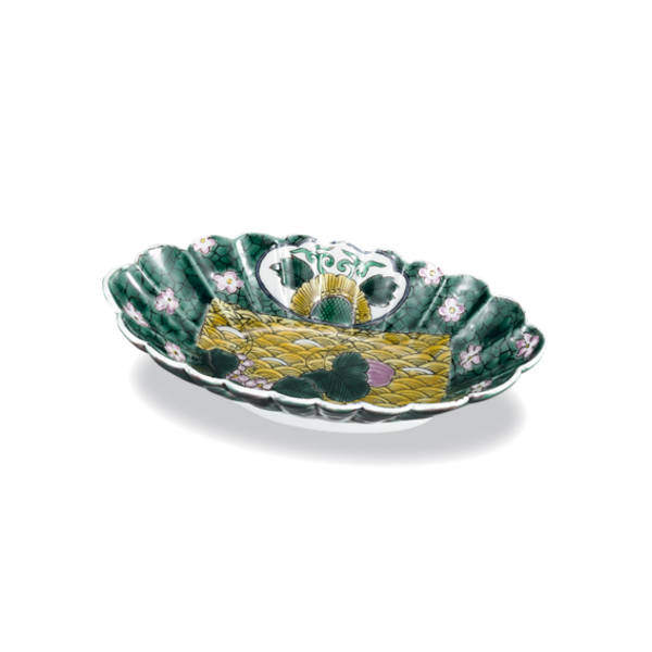 九谷焼 7.5号型打鉢（大鉢）青手九谷瓜 AP8-0331