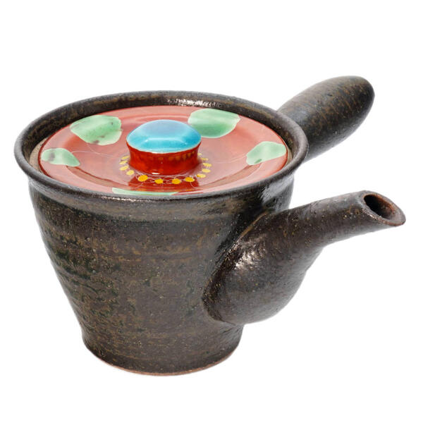 九谷焼 虚空蔵窯急須 花うらら 赤巻 10012345