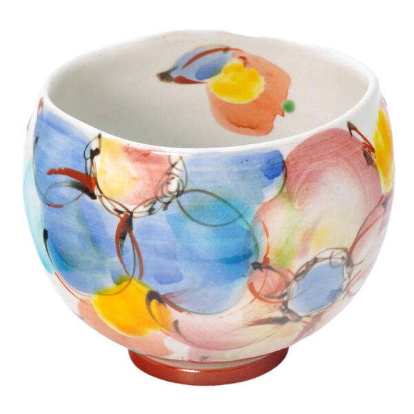 九谷焼 虚空蔵窯いっぷく碗（湯呑み）風に舞ふ 10012377