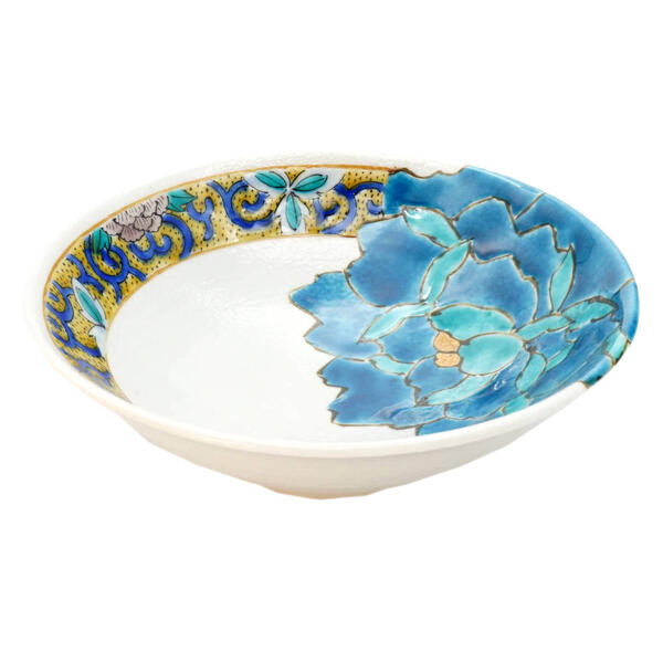 佐藤剛志 九谷焼小鉢 牡丹 青 10012321