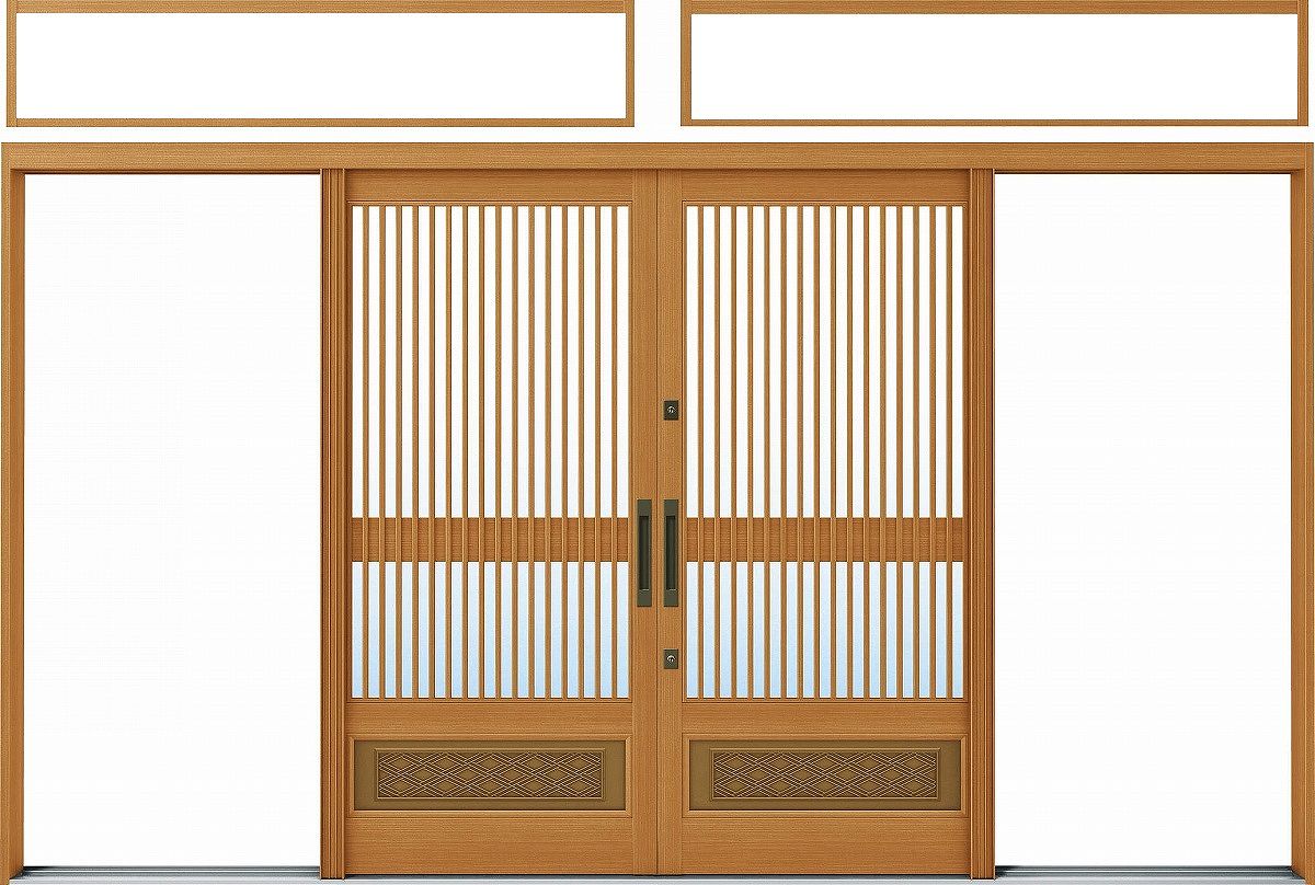 ◎オプション商品◎中桟付スライド網戸　引分け戸・引込み戸用　木目柄格子付スライド網戸　引分け戸・引込み戸用　木目柄中桟無スライド網戸　引分け戸・引込み戸用　木目柄壁付防風ポスト半外付型用　コンクリート納まり用アンカー　上枠（ランマ付）用半外付型用　コンクリート納まり用アンカー　上枠（ランマ無）用・たて枠用グレーチング排水溝モール(真壁納まり用) 主材料 アルミ形材 商品内容 ガラス入り完成品引戸本体×2枚 未組立枠×1セット 錠セット×1セット ランマ×2セット ガラス厚（透明5mmガラス、不透明4mmガラス） ジャンル：YKK ap・住宅・建材・DIY・日曜大工・取り替え・リフォーム商品画像種類：商品単体外観ご注文前にページ下部のご注文時の注意をお読み下さい