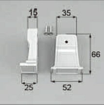 LIXIL補修用部品 ドア・引戸用部品 錠 浴室中折れドア：把手ブラケットセット[AZWS584]【リクシル】【T..