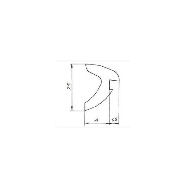 LIXIL トステム 浴室ドア用気密材パッキン D5X-17 プリンス ロンカラーF 縦枠用モヘア 交換 修理 DIY対..