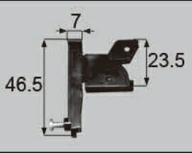 LIXIL補修用部品 窓・サッシ用部品 ピース・クリップ・振れ止め 網戸：外れ止め[FNMT224]【リクシル】【TOSTEM】【トステム】【樹脂部品】【引き違い窓】