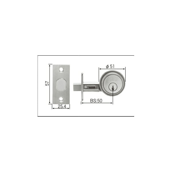 Rakuten - LIXIL補修用部品 リビング建材用部品 ドア ラッチ・錠：デッドロック錠[MZTZZAD62]【リクシル】【TOSTEM】【トステム】【木製建具】【木製ドア】【木製扉】【鍵】