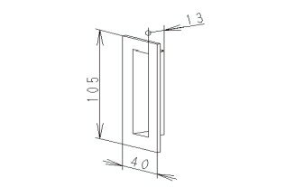 LIXIL補修用部品 リビング建材用部品 引戸 引手・後付BH：引手[FNMB199]【リクシル】【TOSTEM】【トス..