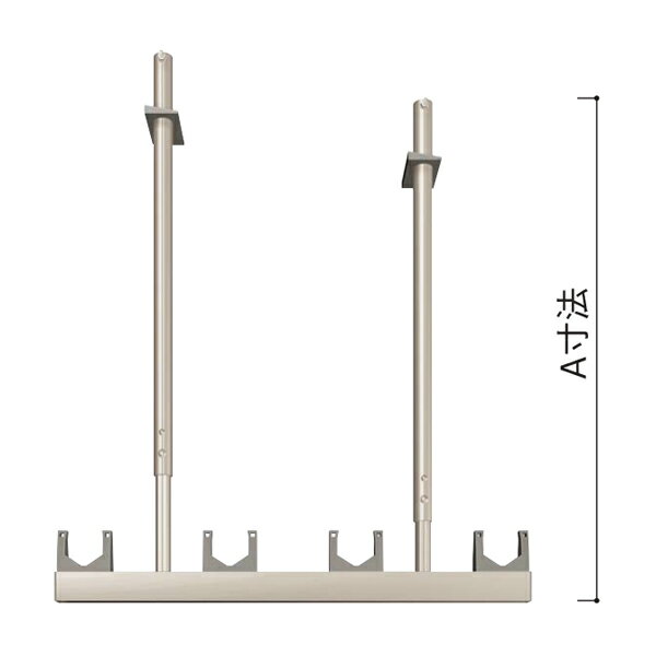 YKKAPオプション ウォールエクステリア テラス屋根 6TC：物干しセット　引掛け式　標準　1本入り(BEM-H..