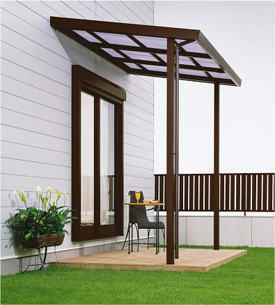 YKKAPウォールエクステリア テラス屋根 6TC 積雪~20cm地域用[関東間] 出幅6尺：奥行1770mm　連結タイプ..