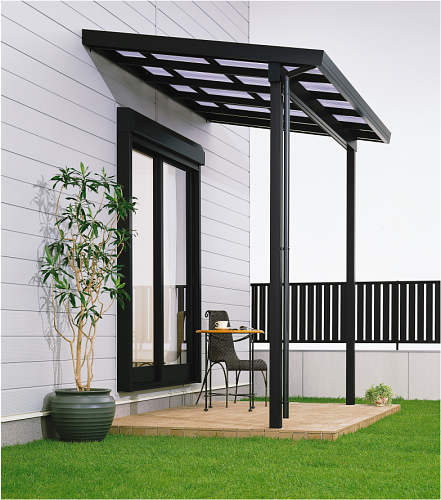 YKKAPウォールエクステリア テラス屋根 6TC 積雪~100cm地域用[関東間] 出幅3尺：奥行870mm　連結タイプ..