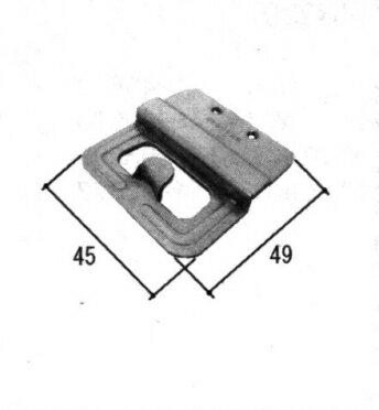 三協アルミ補修用部品 引違い窓 クレセント クレセントストッパー：クレセント(召合せかまち) WB4584B-01 【三協】【引き違い窓】【サッシ】【クレセント受け】【戸当り】【ストッパー】