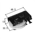 三協アルミ補修用部品 引違い窓 操作レバー・戸車：戸車(下かまち)[3K2214]【三協】【引き違い窓】【サッシ】【下框】