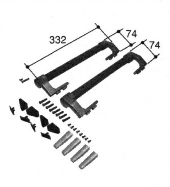 乐天商城 - 三協アルミ補修用部品 引違い窓 引手：引手[PKT2876]【三協】【引き違い窓】【サッシ】【引き手】【取手】【把手】