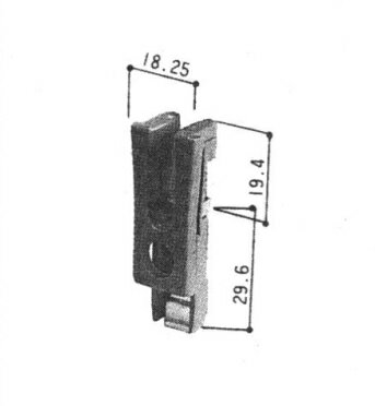 三協アルミ 召合せストッパー 3K2187 引違い窓 部品 片側ストップ機構 固定パーツ 可動抑制 ガタつき改善 交換部品 修理用 召し合わせ窓用 金具 引違い窓のガタつきや不意の可動を抑えるストップ機構パーツ