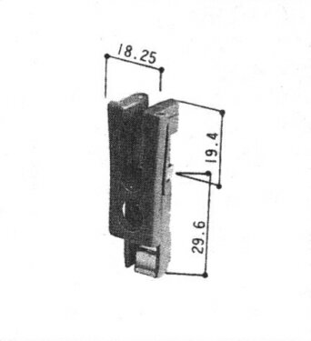 三協アルミ 召合せストッパー 3K2187 引違い窓 部品 片側ストップ機構 固定パーツ 可動抑制 ガタつき改善 交換部品 修理用 召し合わせ窓用 金具 引違い窓のガタつきや不意の可動を抑えるストップ機構パーツ