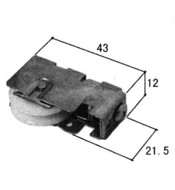 三協アルミ 網戸用戸車 3K1076 下かまち用 引違い網戸 戸車 交換部品 修理 補修 ガタつき改善 走行不良改善 戸車パーツ 網戸の重い動き・引っかかりを補...