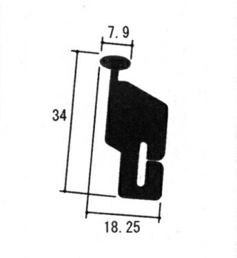 三協アルミ 上部フック WB6779 5個入 アコーディオン網戸用 交換パーツ 固定不良改善 引っ掛かり解消 ..