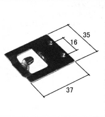 三協アルミ クレセント受け WB0489 召合せかまち用 ネジピッチ16mm サンシャダン 外付 半外付 ノイスタ..