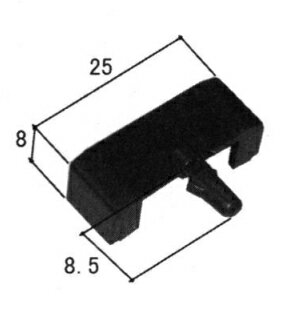 三協アルミ補修用部品 その他 召合わせブロック：召合わせブロック(下枠、無目)[WB3092]【三協】