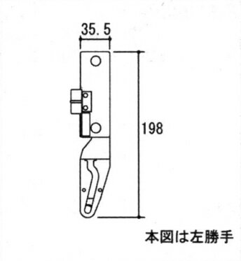 三協アルミ補修用部品 装飾窓 あおり止め網戸キャッチャー受け：あおり止め(たてかまち)【ノイリッチノイスタRアンテオVRノルディアルペンPLマディオアルジュR70アペックスVR三協全開放