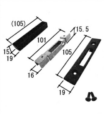 三協アルミ補修用部品 装飾窓 あおり止め・網戸キャッチャー・受け：受け[W-C1-0553]【三協】【対応商品名を上部画像にてご確認下さい】【ノイリッチ・ノイスタR・アンテオVR・ノルディ・アルペンPL・マディオ・アルジュR70・アペックスVR・三協全開放】(4)