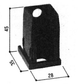 三協アルミ補修用部品 浴室 キャップ：キャップ(たてかまち)[WD0792]【三協浴室扉】【カバー】【プラスチック部品】