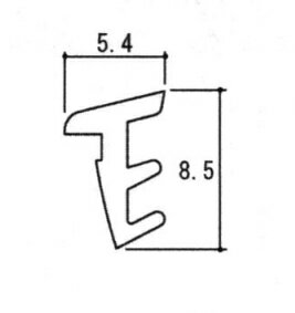 三協アルミ補修用部品 勝手口 気密材：気密材(本体)10m E00023 【三協】【勝手口ドア】【勝手口引き戸】【勝手口片引戸】【AT材】【戸当り材】【ゴム材】